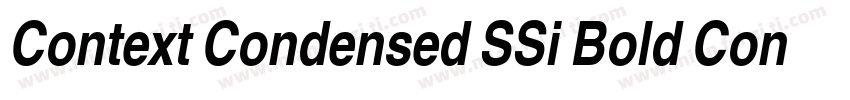 Context Condensed SSi Bold Condensed Italic字体转换